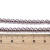 Electroplated Shell Pearl Beads Strands BSHE-G041-4mm-02-4