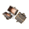 Brass Prayer Box Pendants KK-24X16-AB-2