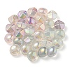 UV Plating Luminous Transparent Acrylic Beads OACR-P010-05-2