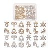 2 Sets 2 Colors Zinc Alloy Pendants ALRI-FW0001-02-1