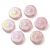 UV Plating Opaque Acrylic Beads OACR-P010-02E-2