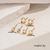 3 Pairs Heart 201 Stainless Steel Stud Earring Sets FG5977-4-2