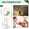 Crystal Chandelier Glass Teardrop Pendant Decorations HJEW-PH01778-03-2