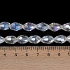 Transparent Electroplate Glass Beads Strands EGLA-N013-T10mm-B01-4