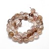 Natural Rutilated Quartz Gemstone Nuggets Bead Strands X-G-J336-28-2