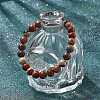 Natural Red Jasper Bead Stretch Bracelets X-BJEW-K212-B-012-5
