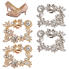4Pcs 2 Colors Glass Rhinestone Shoe Decoration FIND-GO0002-28-1