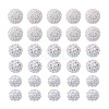 30Pcs 3 Styles Acrylic & Resin with Rhinestone Round Beads OACR-PH0004-27-7