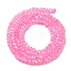 Baking Electroplate Glass Beads Strands X-DGLA-A039-J2MM-B09-2