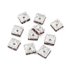 Brass Rhinestone Spacer Beads RSB074NF-17S-3