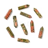 Natural Unakite Pointed Pendants G-D460-01E-1