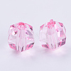 Transparent Acrylic Beads TACR-Q256-6mm-V03-2