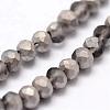Half Rainbow Plated Faceted Rondelle Glass Bead Strands EGLA-L007-A11-4mm-3