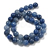 Dyed & Heated Natural Blue Aventurine Beads Strands G-E571-A10-03-3