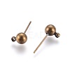 Brass Ball Post Ear Studs EC254-NFAB-2