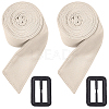 2Pcs Tie a Knot Polyester Waist Belt with Plastic Buckle AJEW-GF0014-53C-7
