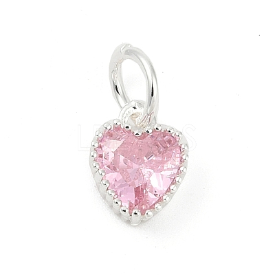 Brass Micro Pave Cubic Zirconia Pendants KK-H204-01S-02-1