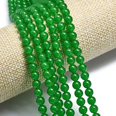 Natural Malaysia Jade Beads Strands G-L645-C01-6mm-17-1