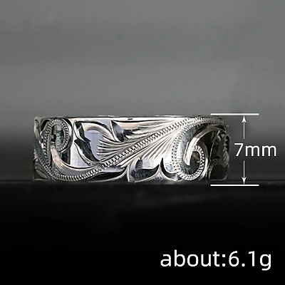 Sculptured Vine Pattern Brass Finger Rings for Women FS-WGD177A-02-1