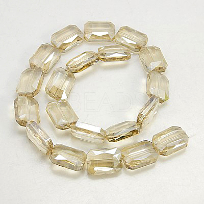 Electroplated Glass Beads EGLA-H002-A-06-1