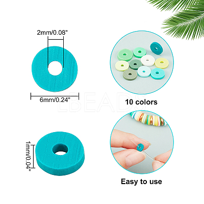 Handmade Polymer Clay Beads CLAY-FH0001-02B-02-1