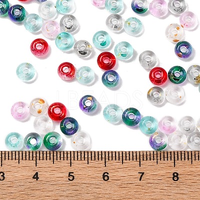3/0 Baking Paint Transparent Colours Glass Round Beads SEED-L011-13A-01-1