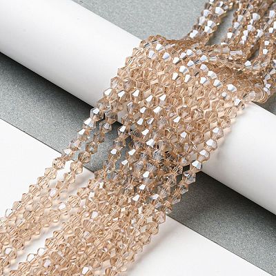 Transparent Electroplate Glass Beads Strands LS-EGLA-A039-T2mm-A12-1