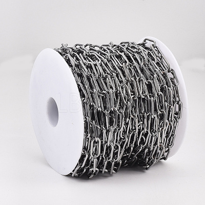 Unwelded Iron Paperclip Chains CH-S125-01B-B-1