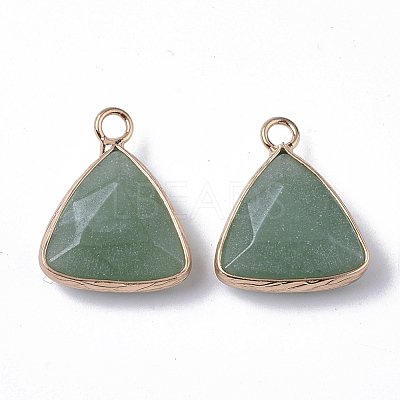 Natural Green Aventurine Pendants G-S359-029A-1