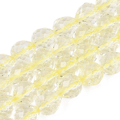 Crackle Transparent Glass Beads Strands GLAA-N068-04A-05-1