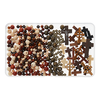 DIY Cross Jewelry Making Findings Kits DIY-DC0002-93-1