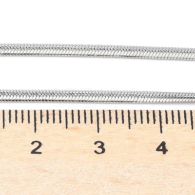Non-Tarnish 304 Stainless Steel Snake Chain Necklaces NJEW-F195-02A-P-1