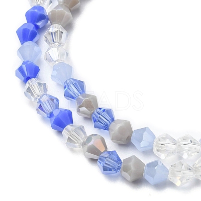 Electroplate Glass Beads Strands X1-EGLA-D018-02E-1