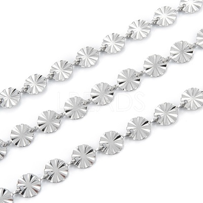 Tarnish Resistant 3.28 Feet Handmade 304 Stainless Steel Link Chains X-CHS-M004-11P-1