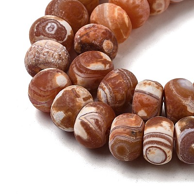 Dyed & Heated Natural Fire Crackle Agate Beads Strands G-D336-01-1