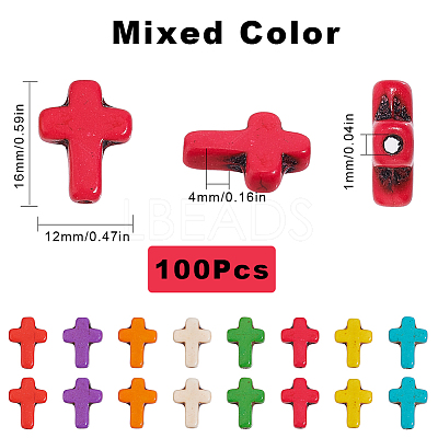 100Pcs Synthetic Magnesite Beads TURQ-SC0001-10-1