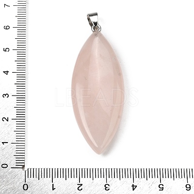 Natural Rose Quartz Big Pendants G-F820-06D-1
