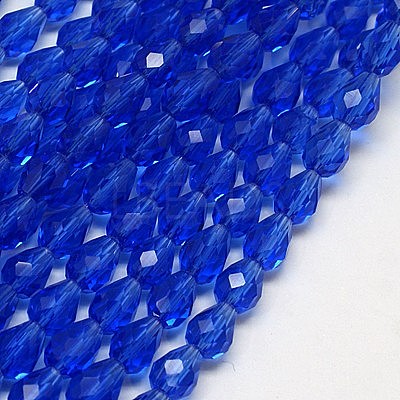 Glass Beads Strands LS-EGLA-E010-8x12mm-13-1