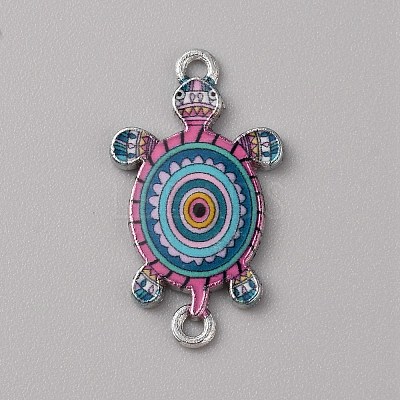 Alloy Enamel Connector Charms LS-ENAM-WH0061-47K-1