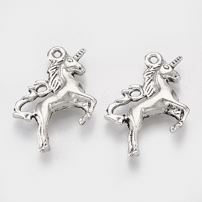 Tibetan Style Alloy Pendants TIBEP-T052-28AS-RS-1