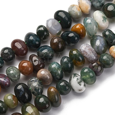 Natural Indian Agate Beads Strands G-RM250109-B6-1