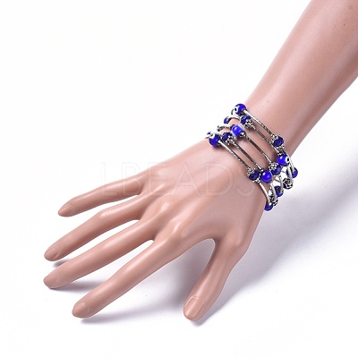 Five Loops Wrap Bracelets BJEW-JB04656-1