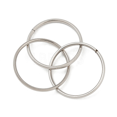 201 Stainless Steel Trinity Interlocking Ring Finger Rings FS-WG6776A-06-1