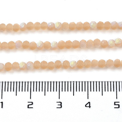Imitation Jade Glass Beads Strands EGLA-A034-T2mm-MB23-1