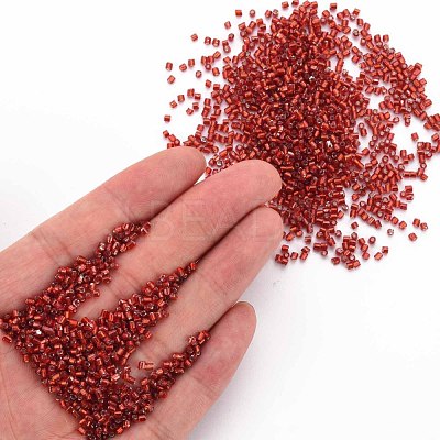 Glass Bugle Beads SEED-S032-08A-25-1