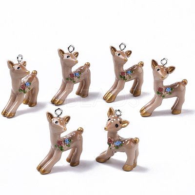 Resin Pendants RESI-T028-67-1