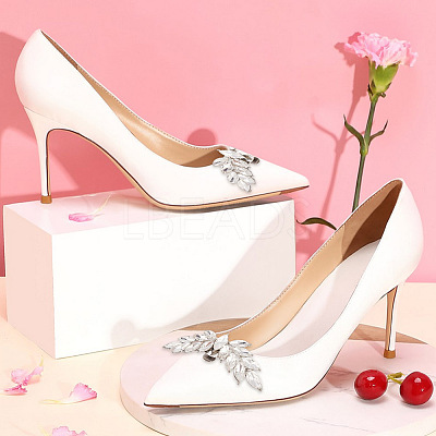 4Pcs 2 Colors Wing Alloy Rhinestone Shoe Decoration FIND-GO0002-27-1