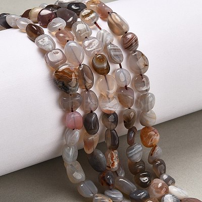 Natural Botswana Agate Beads Strands G-P433-20A-1