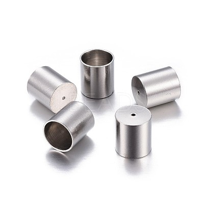 Tarnish Resistant 201 Stainless Steel Cord Ends X-STAS-P238-05P-05-1