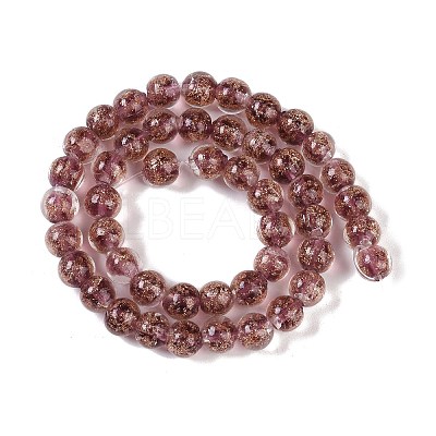 Handmade Gold Sand Lampwork Beads LAMP-Z009-01I-1